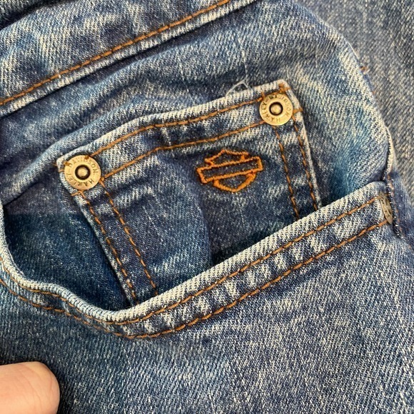 Vintage Harley Davidson Straight Leg Women’s Jeans size 6 - Picture 5 of 13
